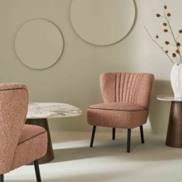 Pink Gina Low Armchair