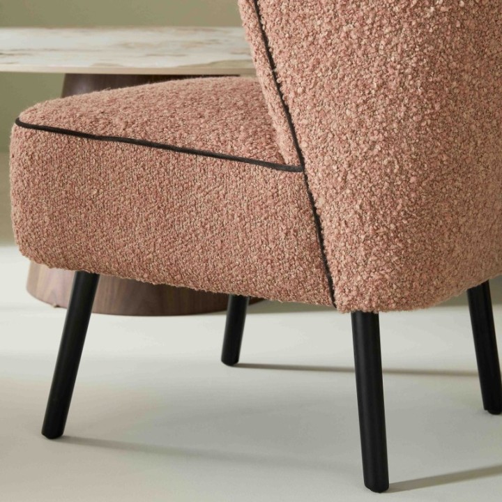 Pink Gina Low Armchair