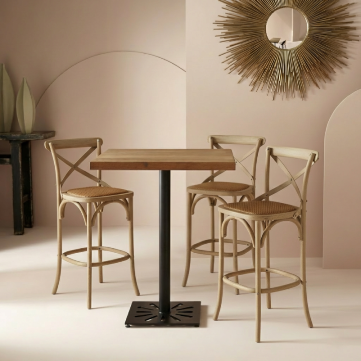 Oxidised oak Bistrot high chair