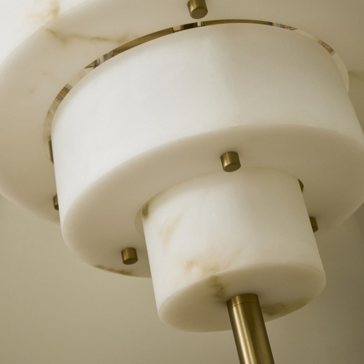 Sara alabaster-effect table lamp