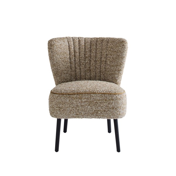 Chauffeuse en tissu caramel GINA