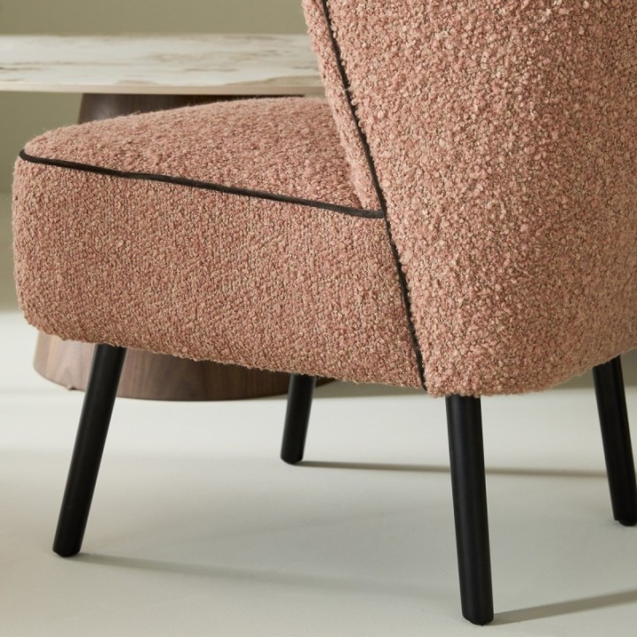Pink Gina Low Armchair