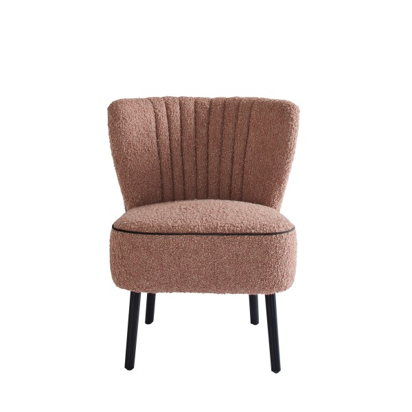 Chauffeuse en tissu rose GINA