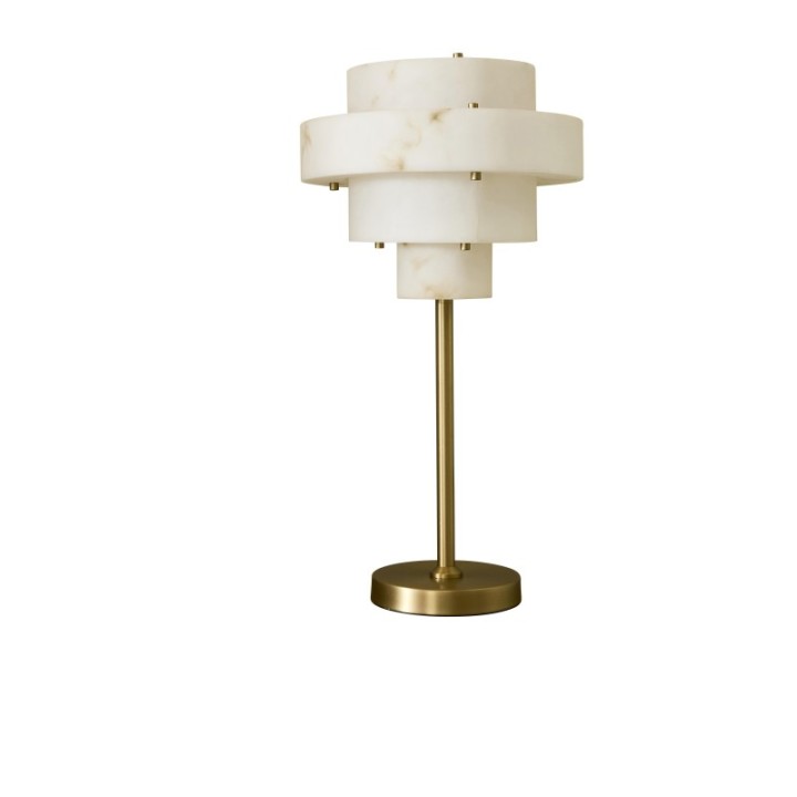 Sara alabaster-effect table lamp