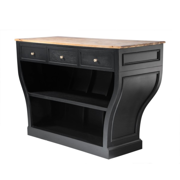 Procope solid acacia counter