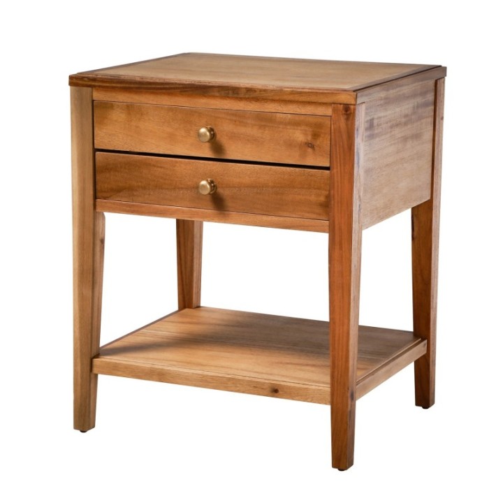 Pierre reclaimed wood bedside table