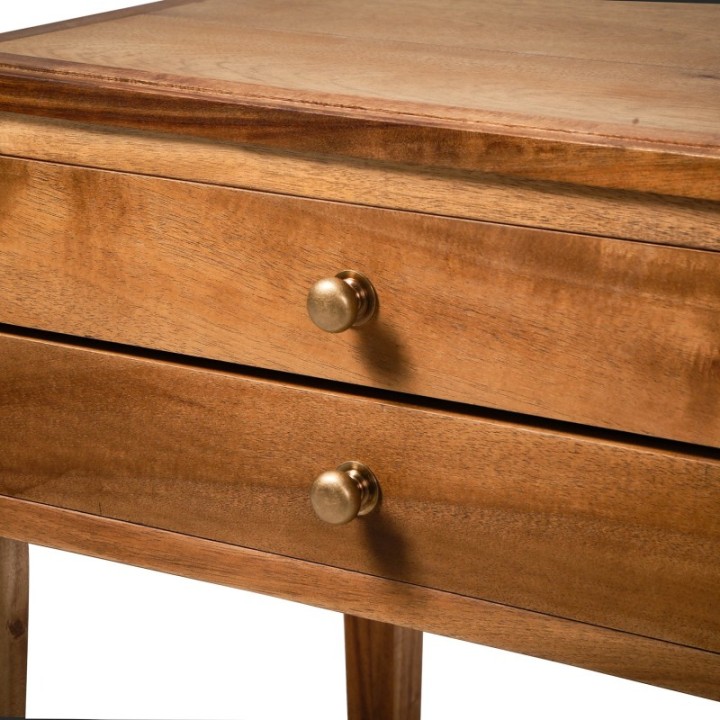 Pierre reclaimed wood bedside table
