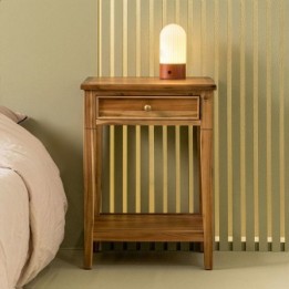 Rivoli reclaimed wood bedside table