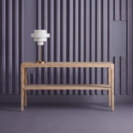Console double plateaux en pin massif HENRI