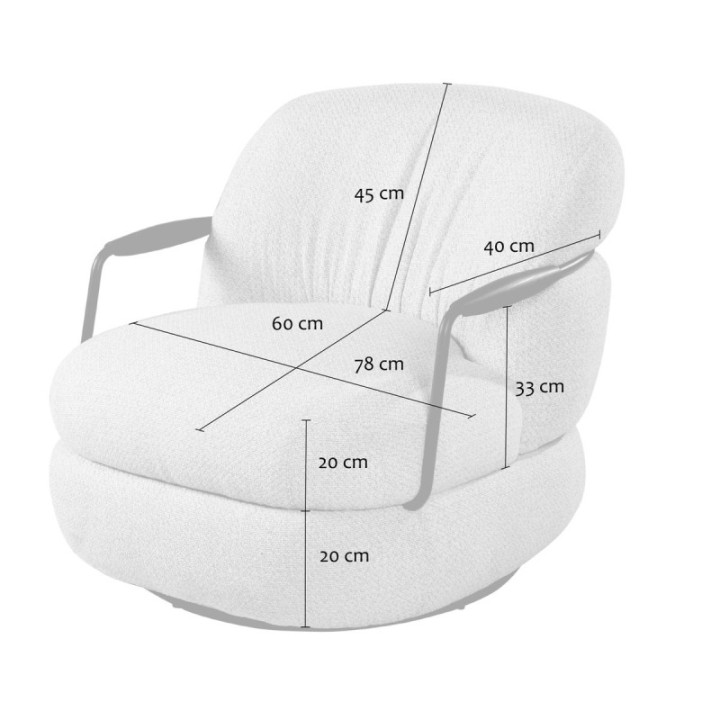 Michel ecru armchair