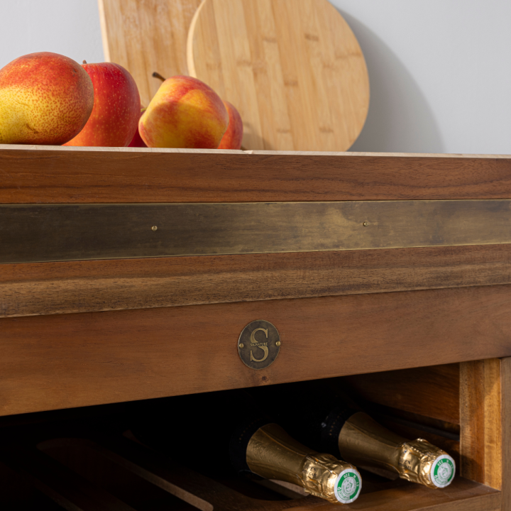 Aubrac large solid wood butcher block
