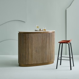 Comptoir en manguier et marbre BUREN