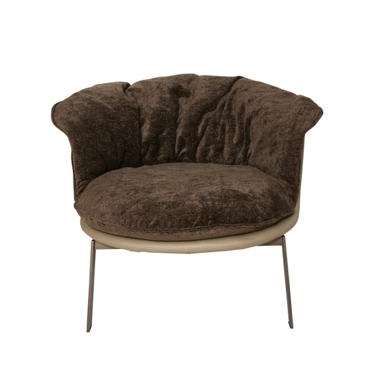 Fauteuil Bob marron