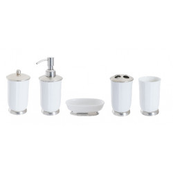 Set de toilette (5 pièces) Métal & Porcelaine - Set de toilette (5 pièces)