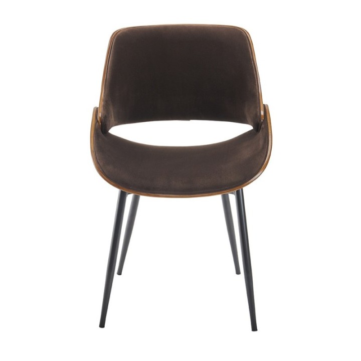 * Chaise Mannix velours marron FR