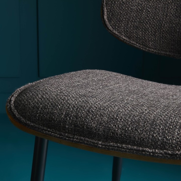 Chaise Olympia gris lot de 2pcs FR