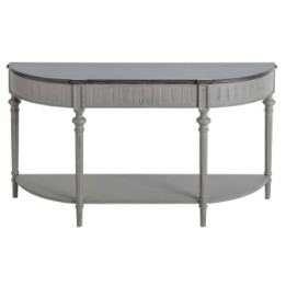 Console ovale double plateau en 150