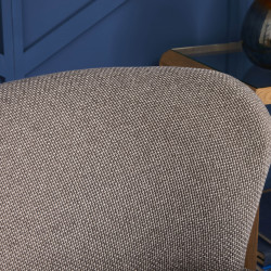 Fauteuil barnabé pivotant tramé gris