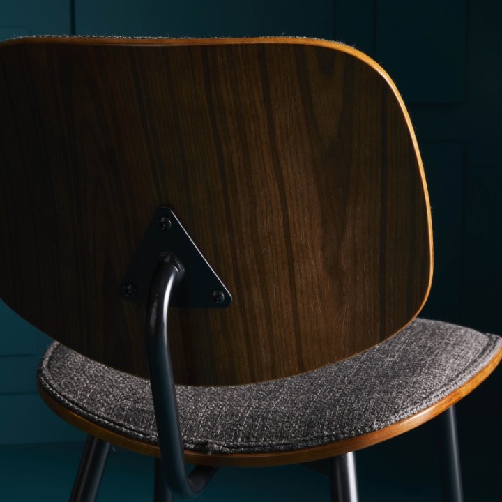 Chaise vintage Olympia en tissu