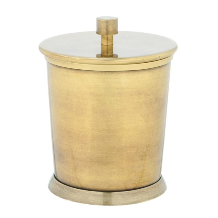Brass cotton pad box
