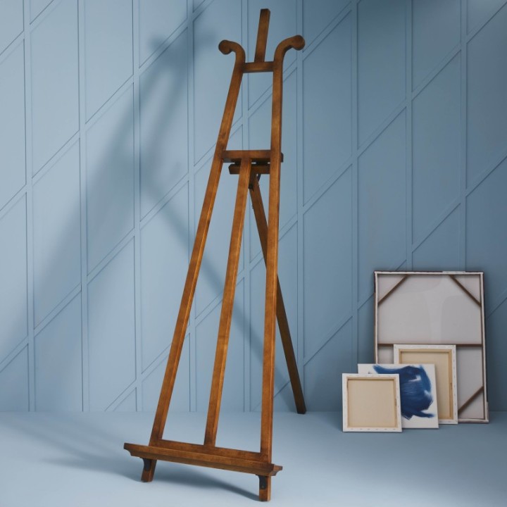 Solid oak workshop easel