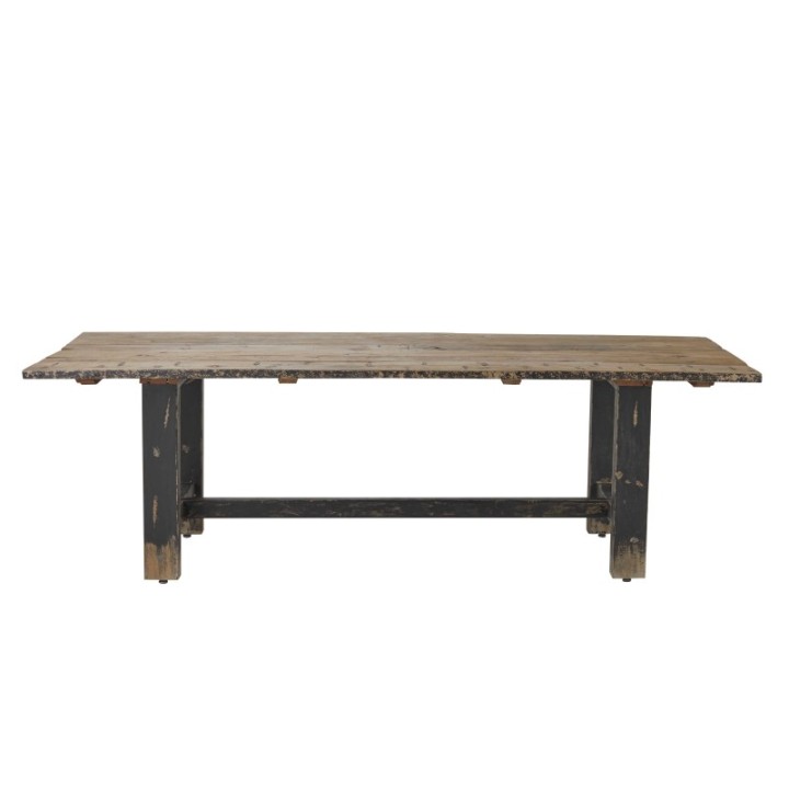 Grande table à manger en bois recyclé