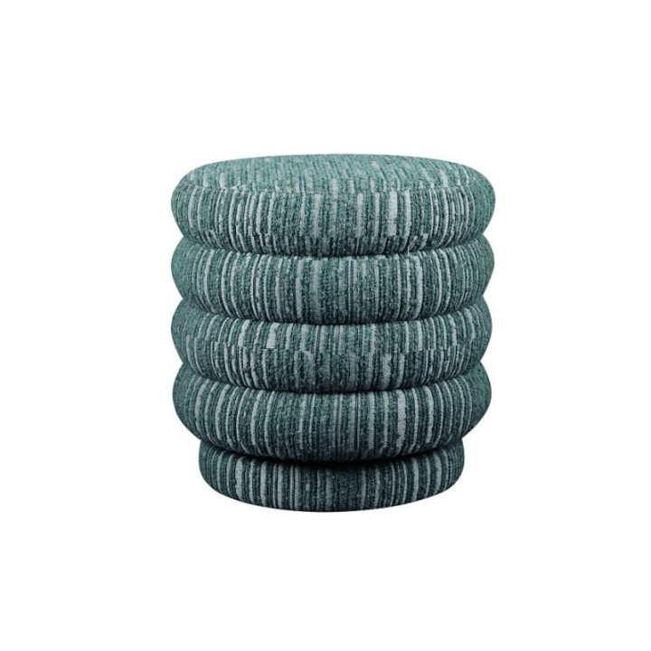 Bibendum green swivel table pouf