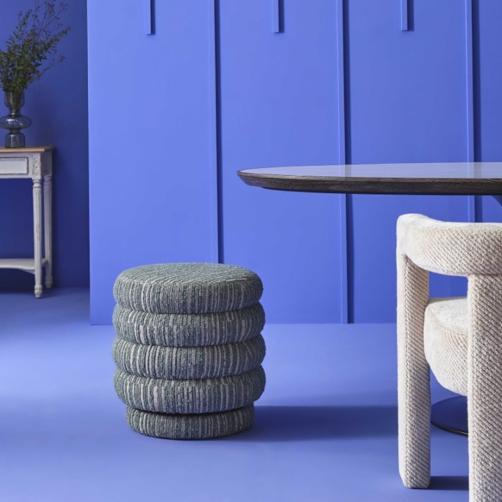 Bibendum green swivel table pouf