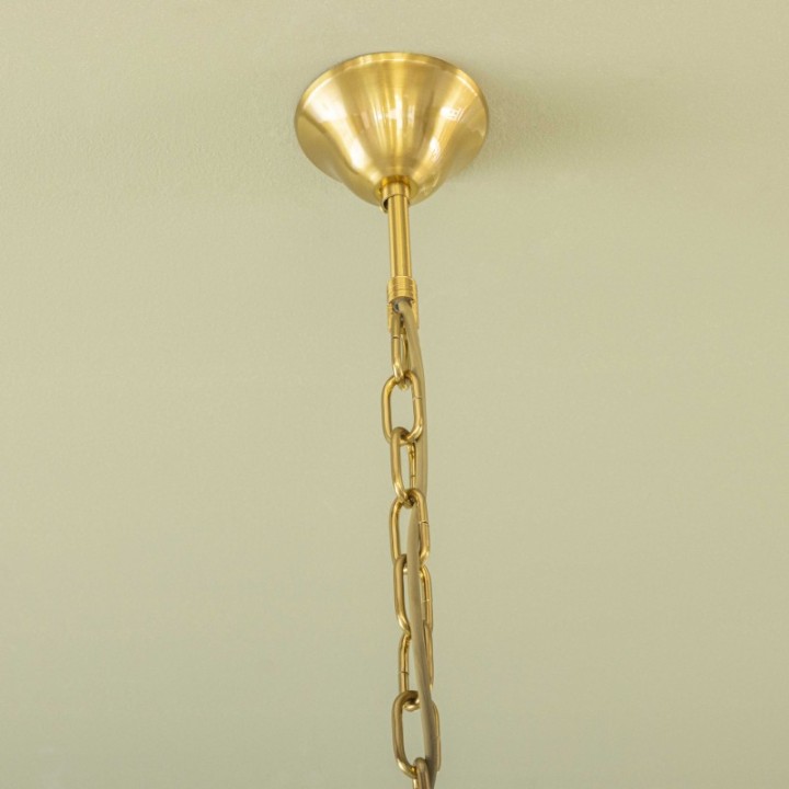 Fulgurant 11-light gold chandelier