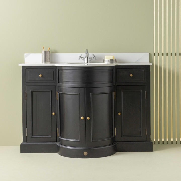 Black Hausmann washbasin cabinet