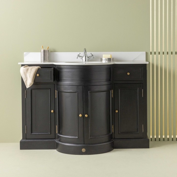 Black Hausmann washbasin cabinet