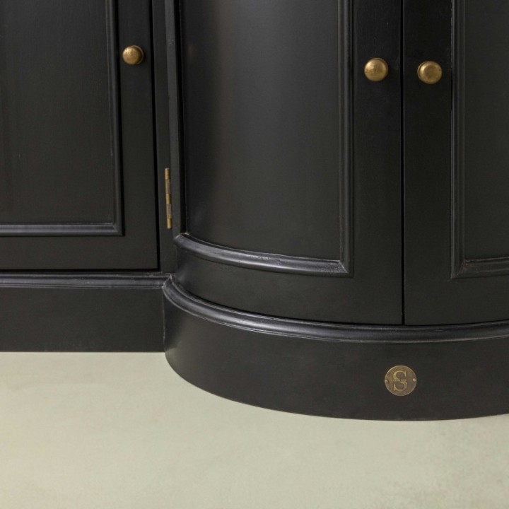 Black Hausmann washbasin cabinet