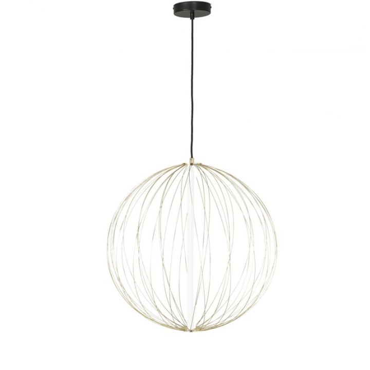 Lustre en métal doré et globe D60 cm ATOME