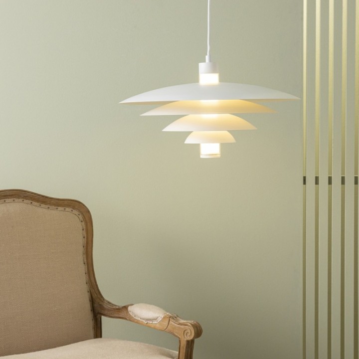 Lustre blanc BOREAL