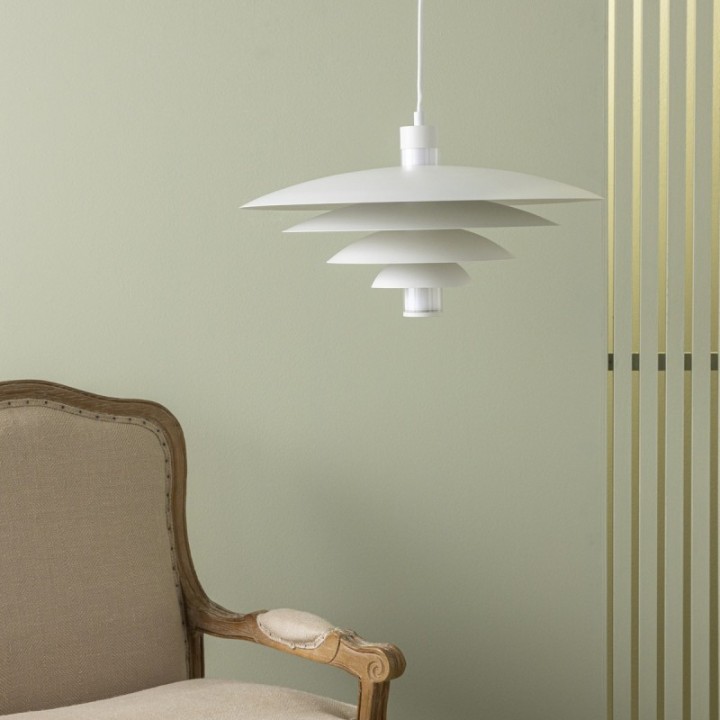 Lustre blanc BOREAL