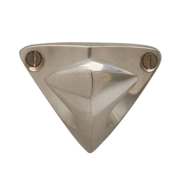 Silver finish triangle wall hook