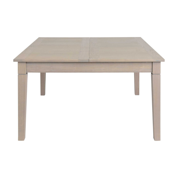 Table carrée extensible en chêne oxydé massif