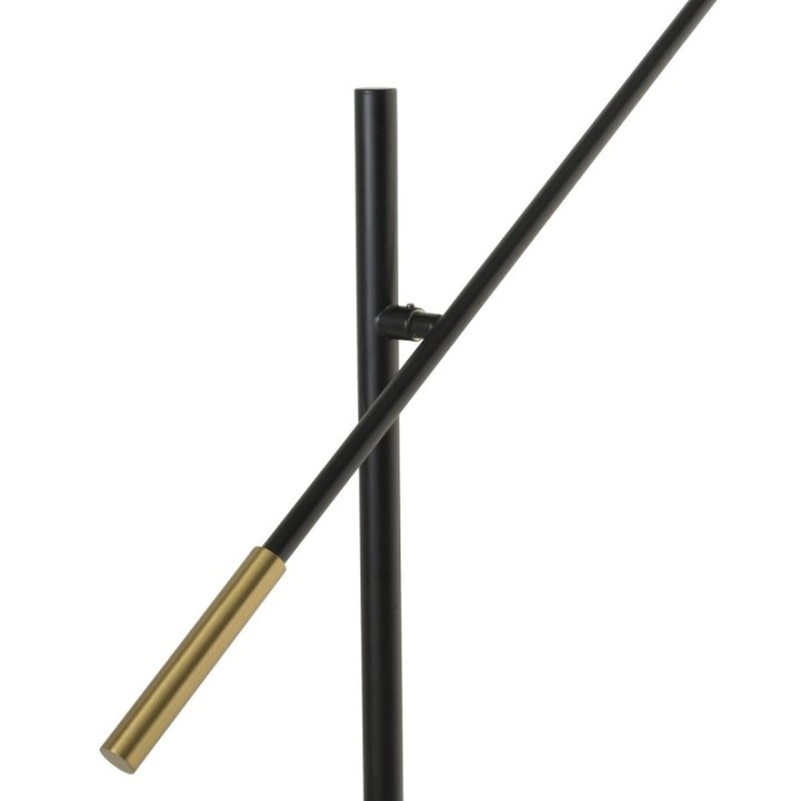 Boule black metal lamp with gold details