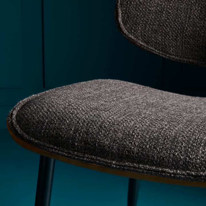 Chaise vintage Olympia en tissu