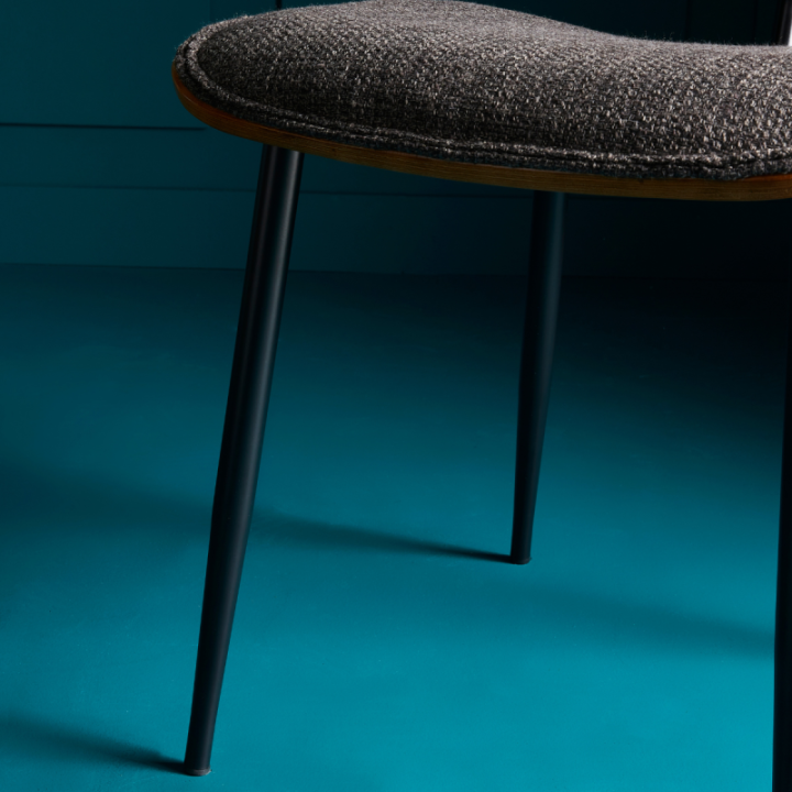 Chaise vintage Olympia en tissu