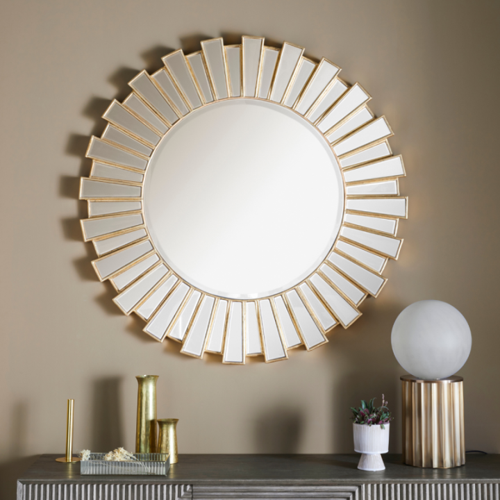 Solaire gold glass mirror