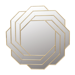 Star and Stripes gold mirror