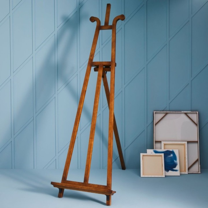 Solid oak workshop easel