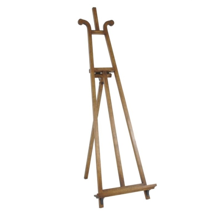 Solid oak workshop easel