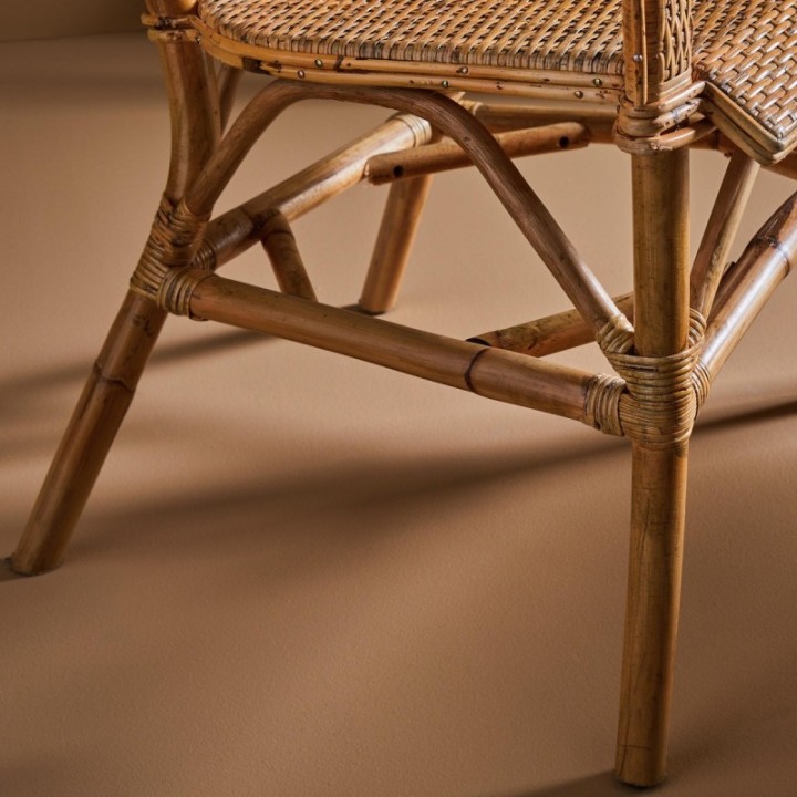 Maggy boho-style rattan armchair