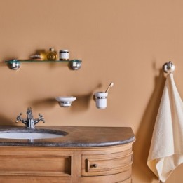 Porte savon vintage en céramique, collection Octo