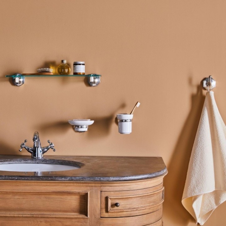 Porte savon vintage en céramique, collection Octo