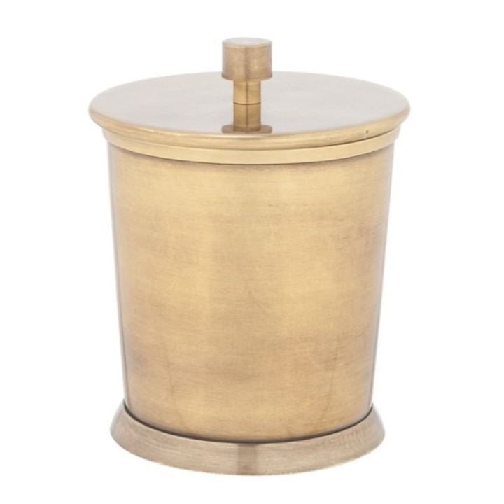 Brass cotton pad box