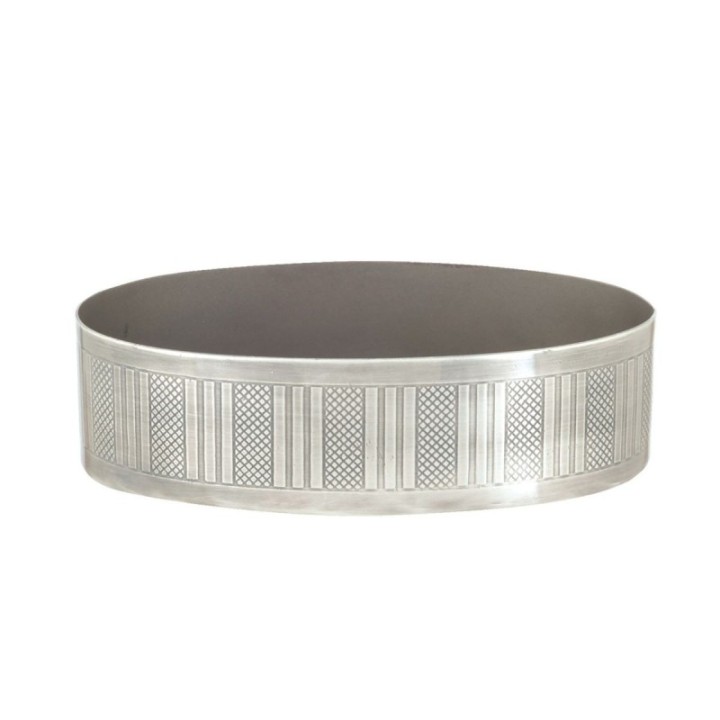 Porte savon vintage en laiton argenté, collection Durand
