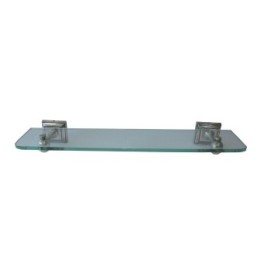 Alpha wall shelf in glass and metal